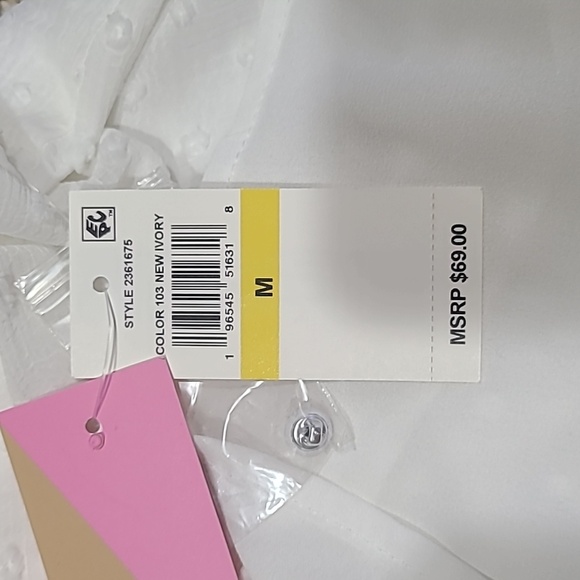 NWT Riley & Rae White Blouse - Picture 11 of 12